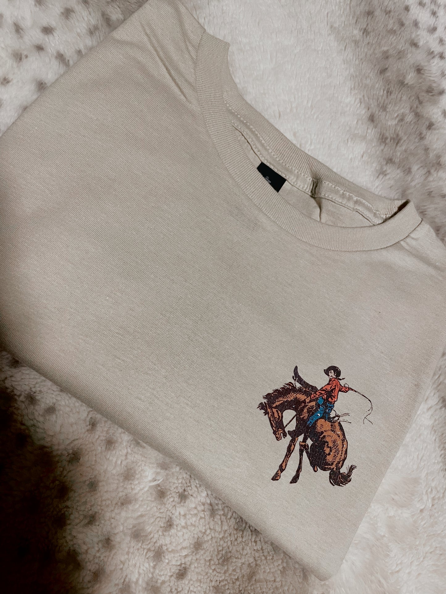 Make America Cowboy Again Tee (TAN)