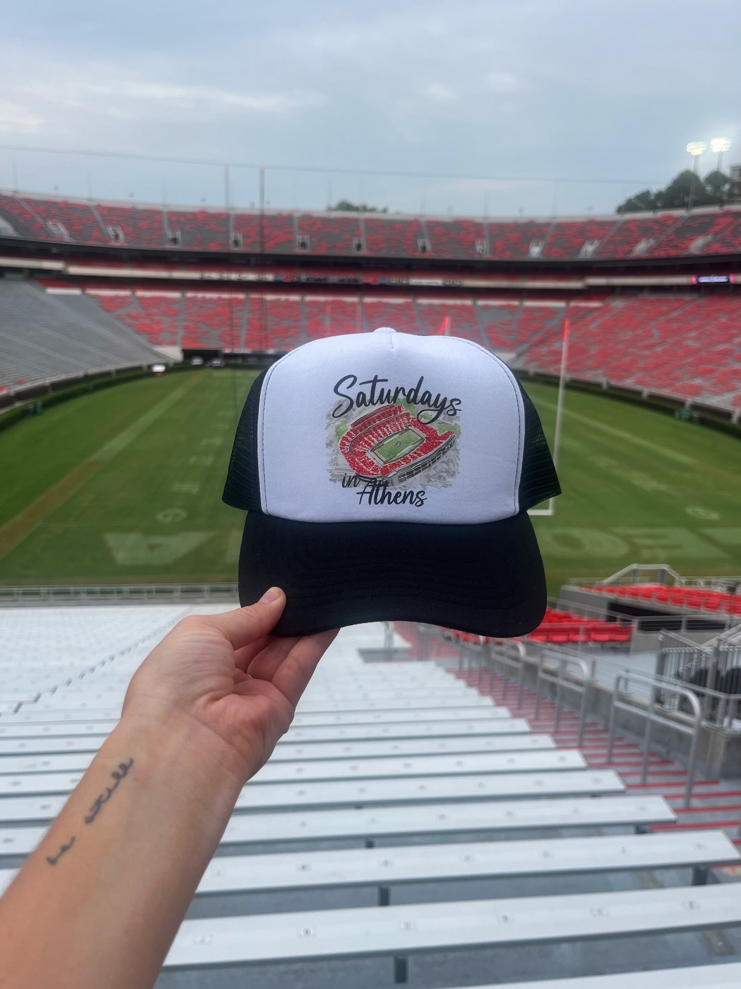 Saturdays in Athens Trucker Hat