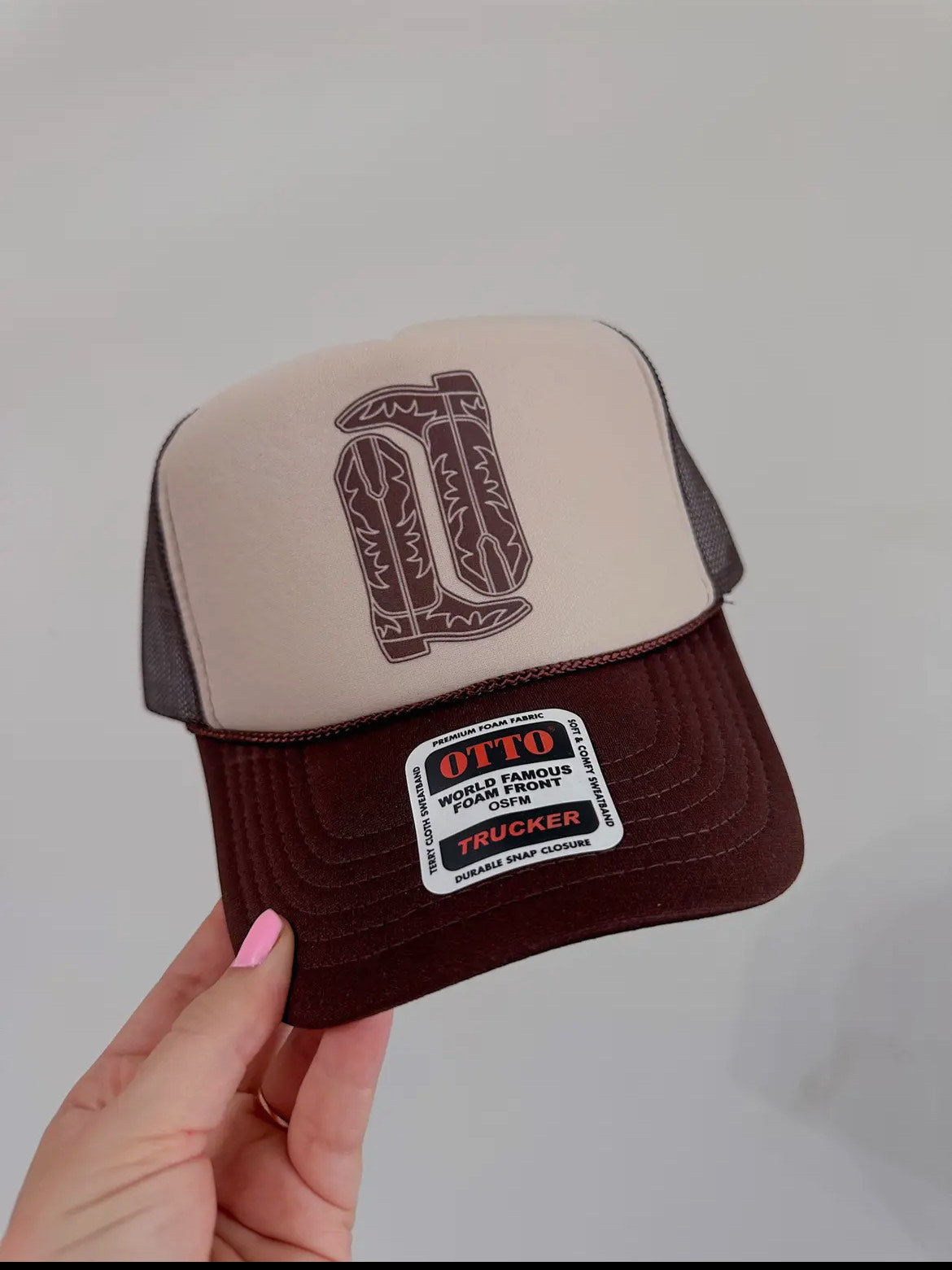 Cowboy Boot Trucker Hat