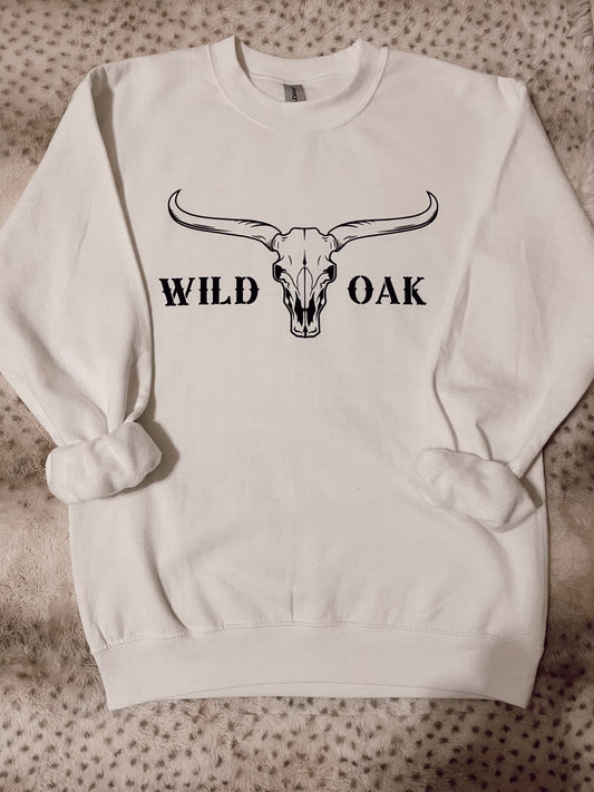 Longhorn Crewneck (WHITE)