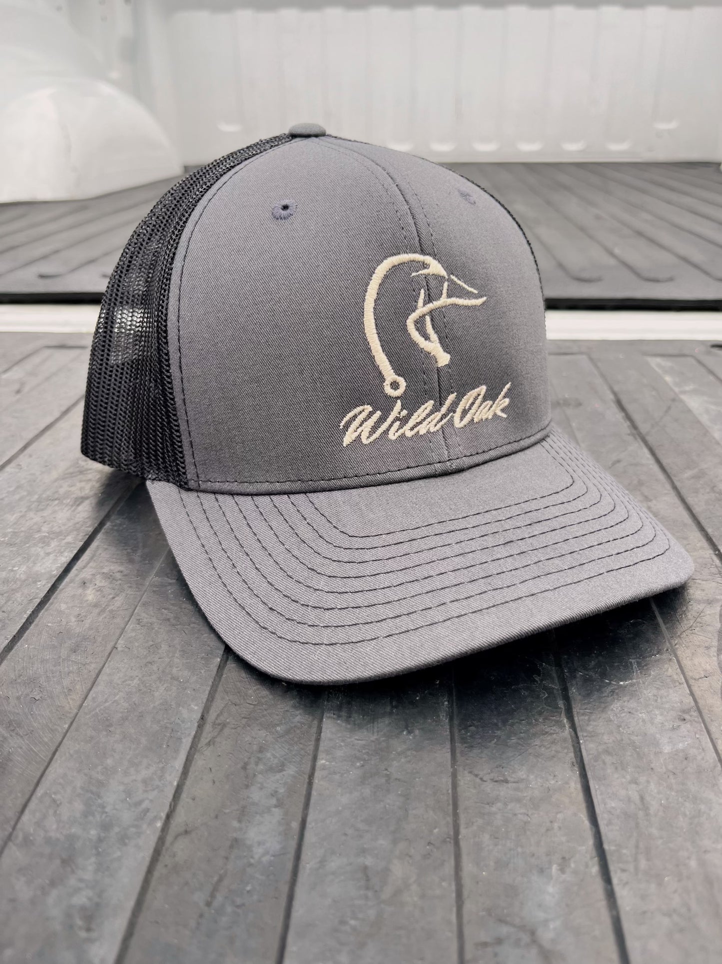 Charcoal/Black Duck Hook Hat - Richardson 112